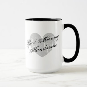 Tasse de café belle de la sonnerie 15oz bonjour