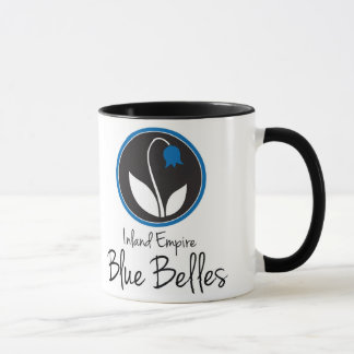Tasse de café bleue de belles