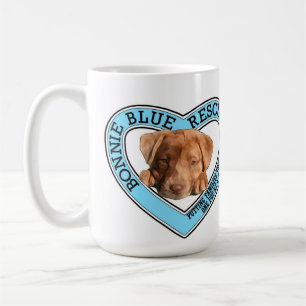 Tasse de café bleue mignonne de délivrance