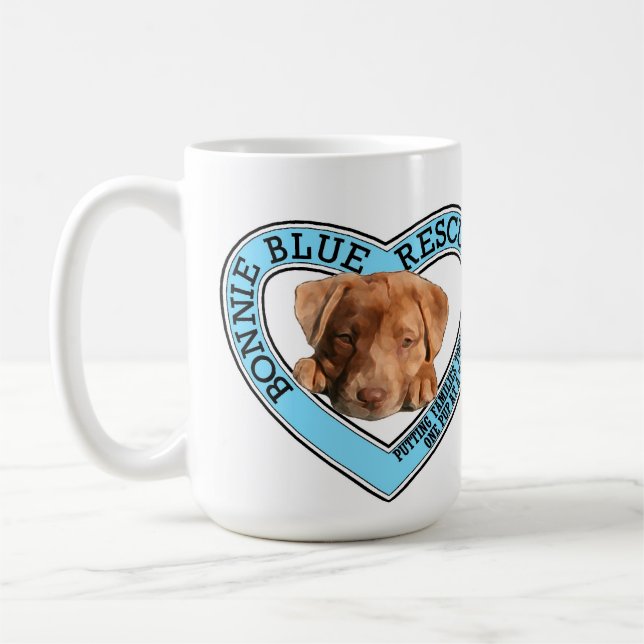 Tasse de café bleue mignonne de délivrance (Gauche)