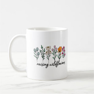 Tasse de café Cadeau de Fête des Mères Fleurs sauv