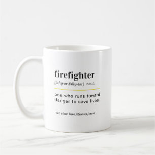 Tasse de café cadeau drôle pour pompier