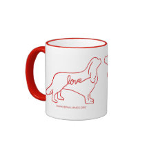 Tasse de café cavalière d'amour