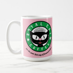 TASSE DE CAFÉ CHAT ROYAL Princesse Chat de Dessin 