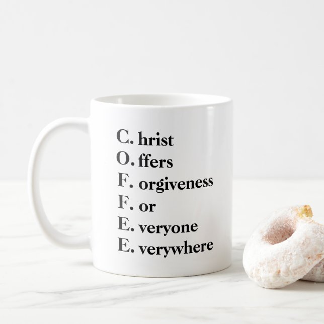 Tasse de café chrétienne (Avec donut)