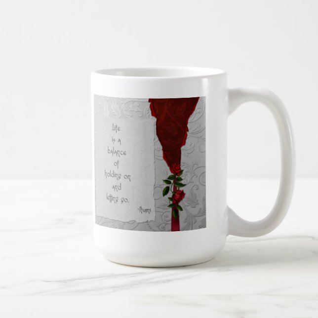Tasse de café, citation de Rumi (Droite)