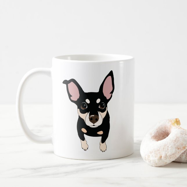 Tasse de café classique d'amant minimum de Pin (Avec donut)