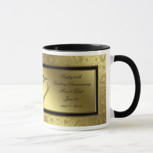 Tasse de café classique d'anniversaire de mariage