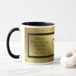 Tasse de café classique d'anniversaire de mariage