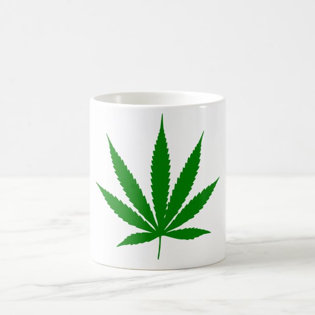 Tasse de café classique de feuille de pot (Centre)