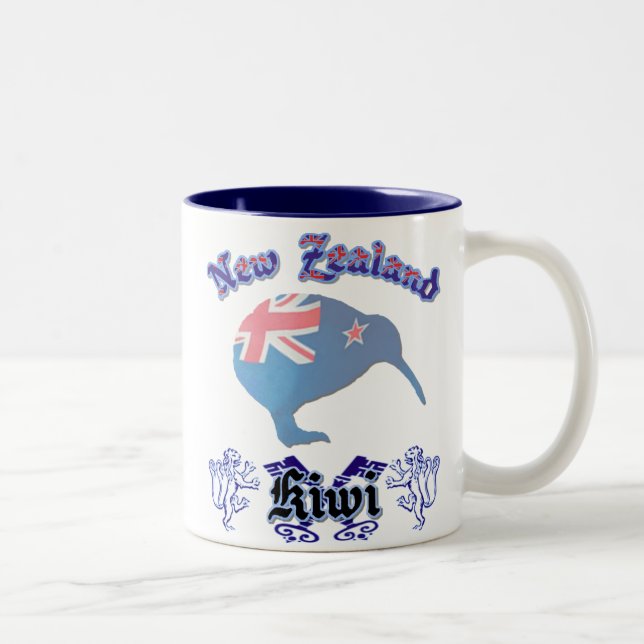 Tasse de café classique de kiwi de la Nouvelle (Droit)