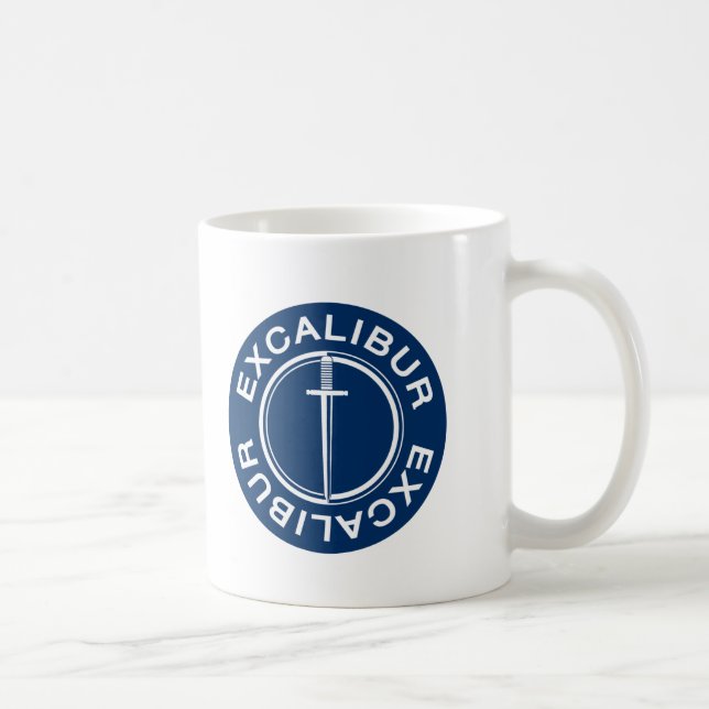 Tasse de café classique de logo d'Excalibur (Droite)