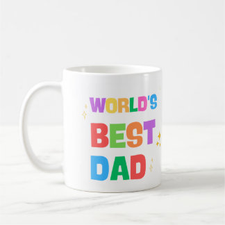 Tasse de café colorée pour le meilleur papa du mon