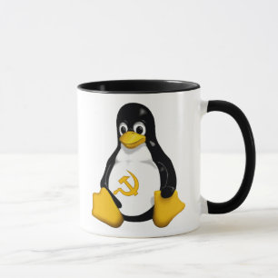 Tasse de café communiste de pingouin (Linux)