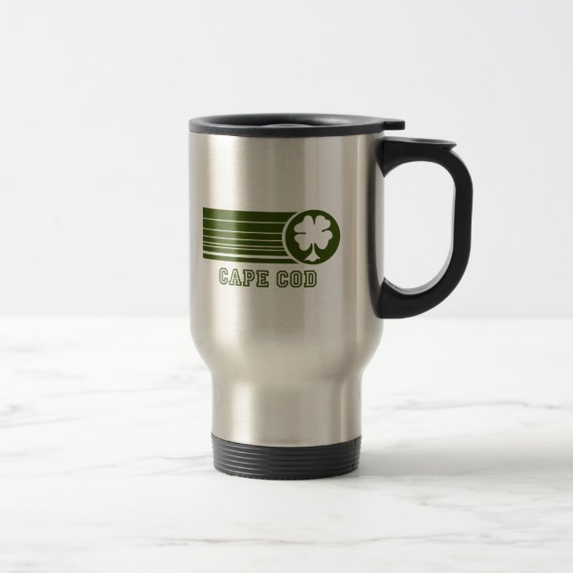 Tasse de café d'acier inoxydable de Cape Cod (Droit)