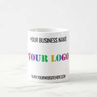 Tasse de café d'affaires avec logo et texte person