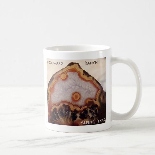 Tasse de café d'agate de plume (le Texas) (Droite)