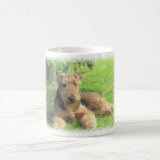 Tasse de café d'Airedale Terrier (Centre)