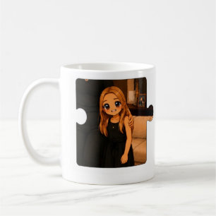 Tasse de café d'anniversaire de famille mignonne p