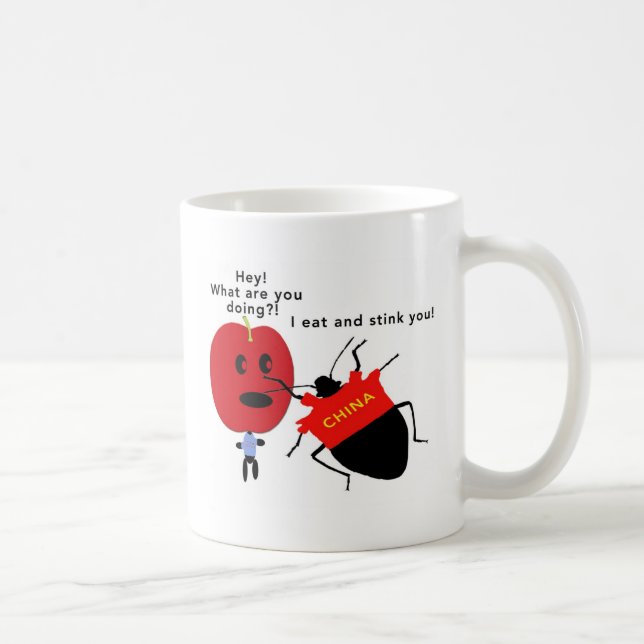 Tasse de café d'Apple d'insecte de puanteur (Droite)
