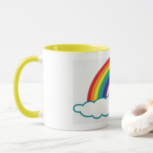 Tasse de café d'arc-en-ciel