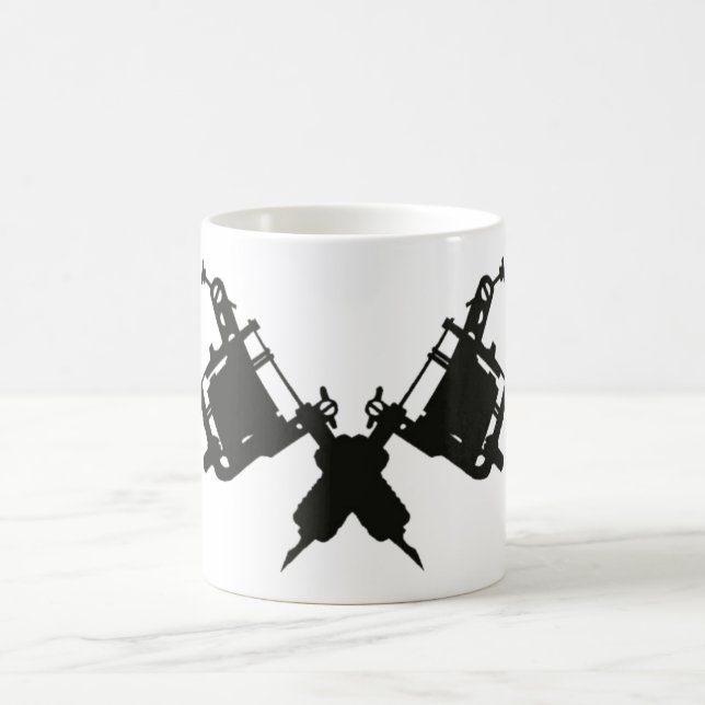 Tasse de café d'arme à feu de tatouage (Centre)