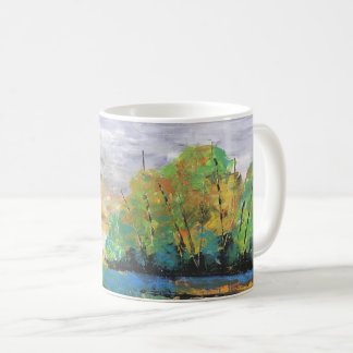 Tasse de café d'art abstrait