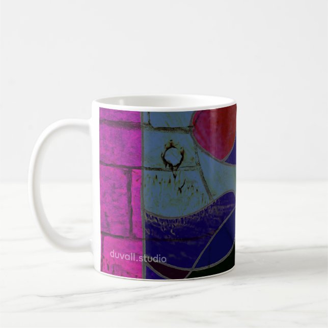 Tasse de café d'art abstrait "Variation Chandelle" (Gauche)
