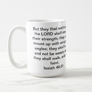 Tasse de café de 40:31 d'Isaïe