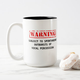 Tasse de café de avertissement de Beatboxer