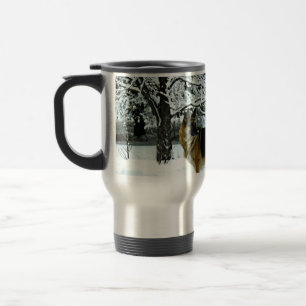 Tasse de café de banlieusard de berger allemand