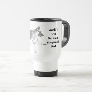 Tasse de café de banlieusard de berger allemand