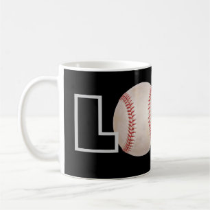 Tasse de café de base-ball d'amour