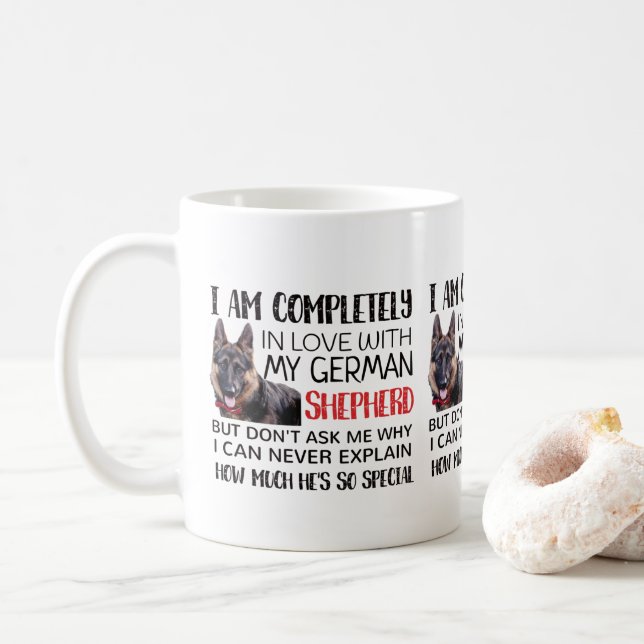 tasse de café de berger allemand (Avec donut)