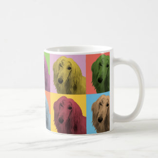 Tasse de café de Bruit-Art de lévrier afghan