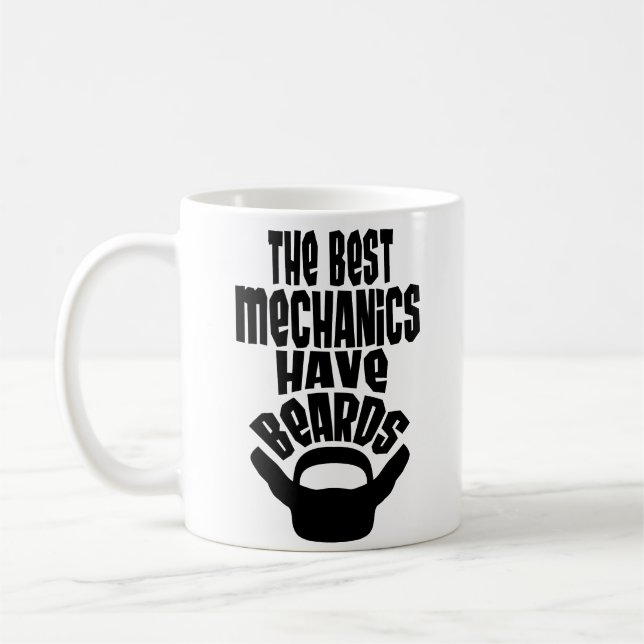 Tasse de café de cadeau de barbe de mari d'ami de (Gauche)