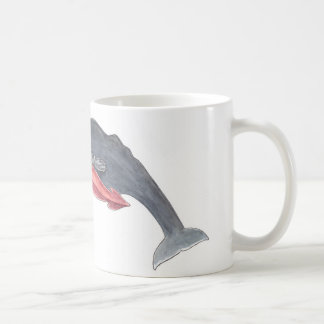 Tasse de café de calmar et de baleine