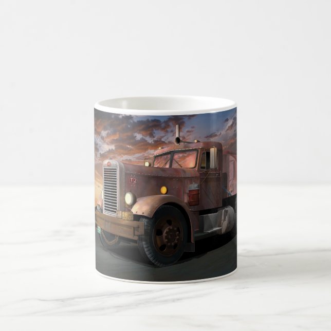 Tasse de café de camion de duel (Centre)