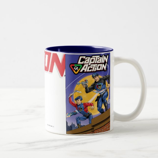 Tasse de café de capitaine Action Retro (Droit)