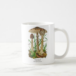 Tasse de café de champignon de parasol