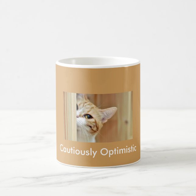 Tasse de café de chat… avec précaution optimiste (Centre)