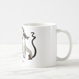 Tasse de café de chats siamois
