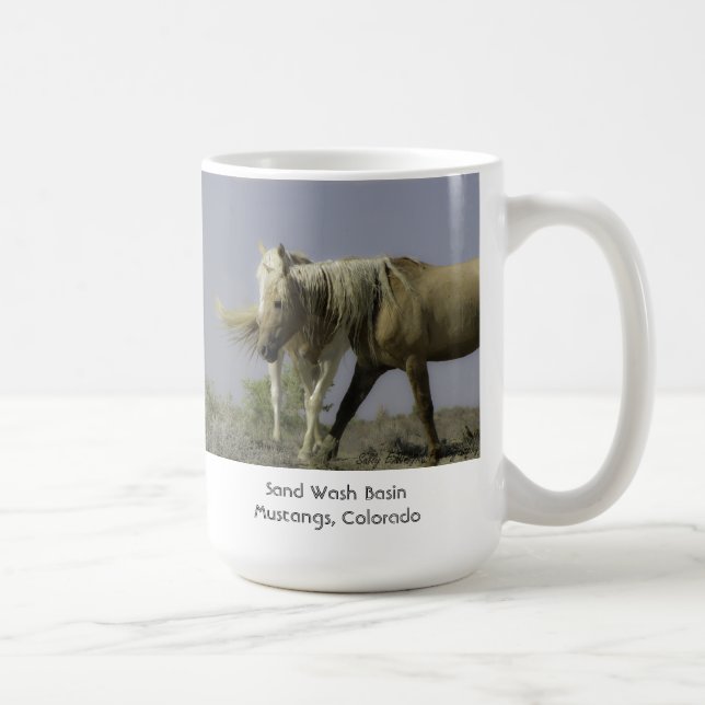 Tasse de café de cheval sauvage - couronne de (Droite)