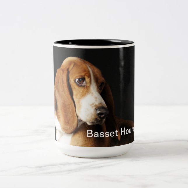 Tasse de café de chien de basset (Centre)