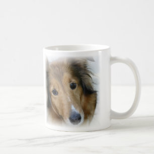 Tasse de café de chien de colley