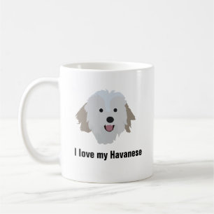 Tasse de café de chien de Havanese - amour d'I mon
