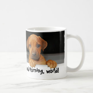 Tasse de café de chiot de Rhodesian Ridgeback
