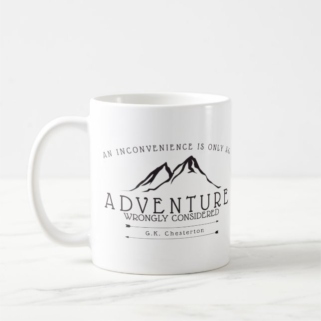 Tasse de café de citation de Chesterton de (Gauche)