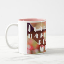 Tasse de café de citation de travail d'équipe