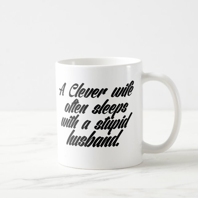 Tasse de café de citation d'épouse et de mari (Droite)